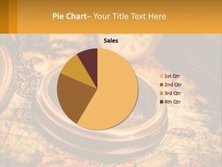 A Compass And A Compass On A Map PowerPoint Template