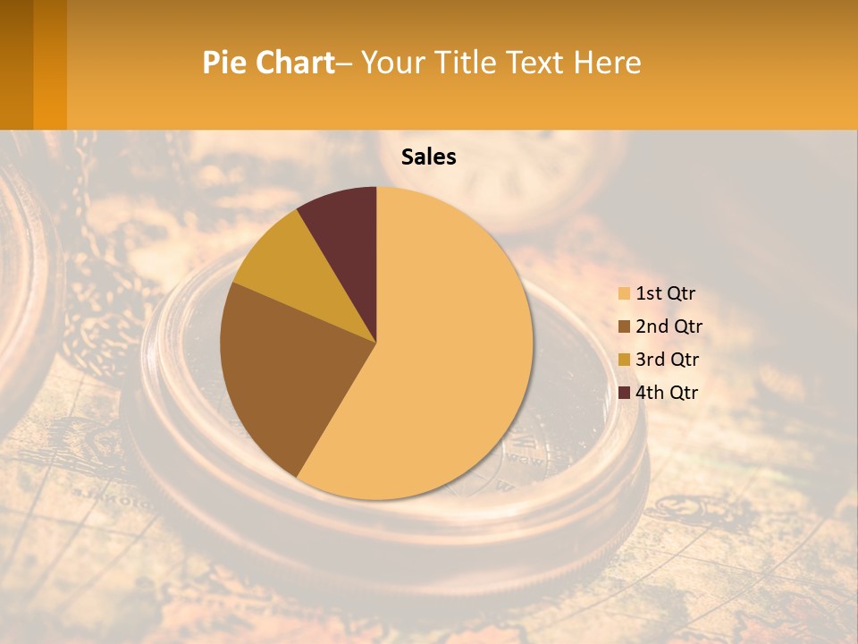A Compass And A Compass On A Map PowerPoint Template