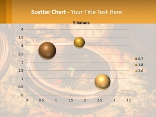 A Compass And A Compass On A Map PowerPoint Template
