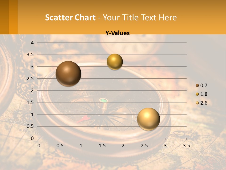 A Compass And A Compass On A Map PowerPoint Template