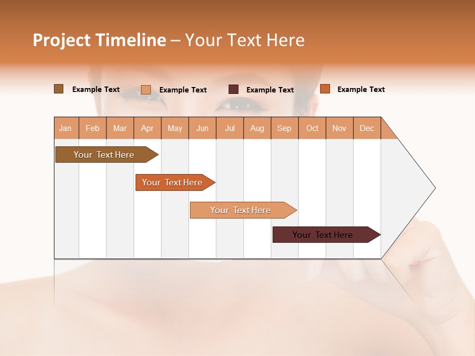 A Woman With A Toothbrush In Her Hand PowerPoint Template