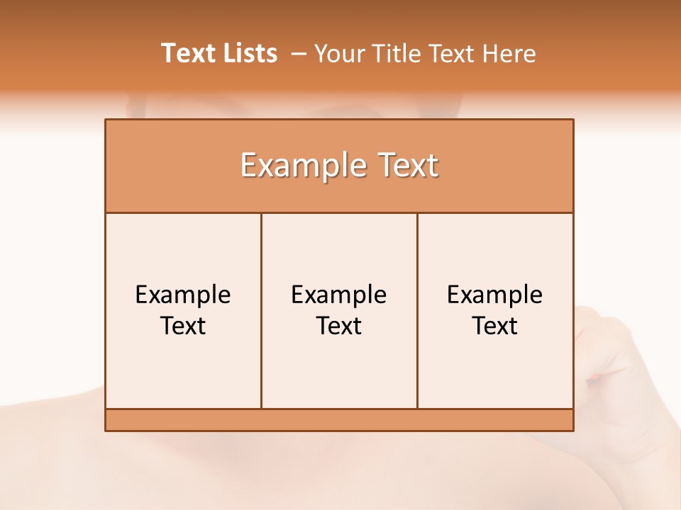 A Woman With A Toothbrush In Her Hand PowerPoint Template
