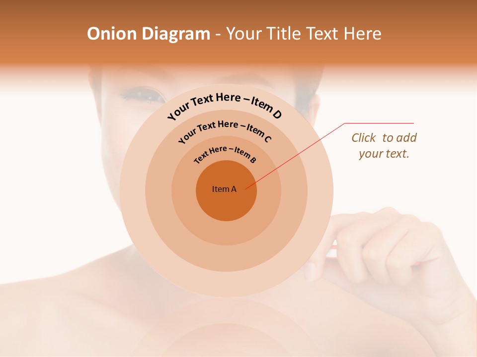 A Woman With A Toothbrush In Her Hand PowerPoint Template