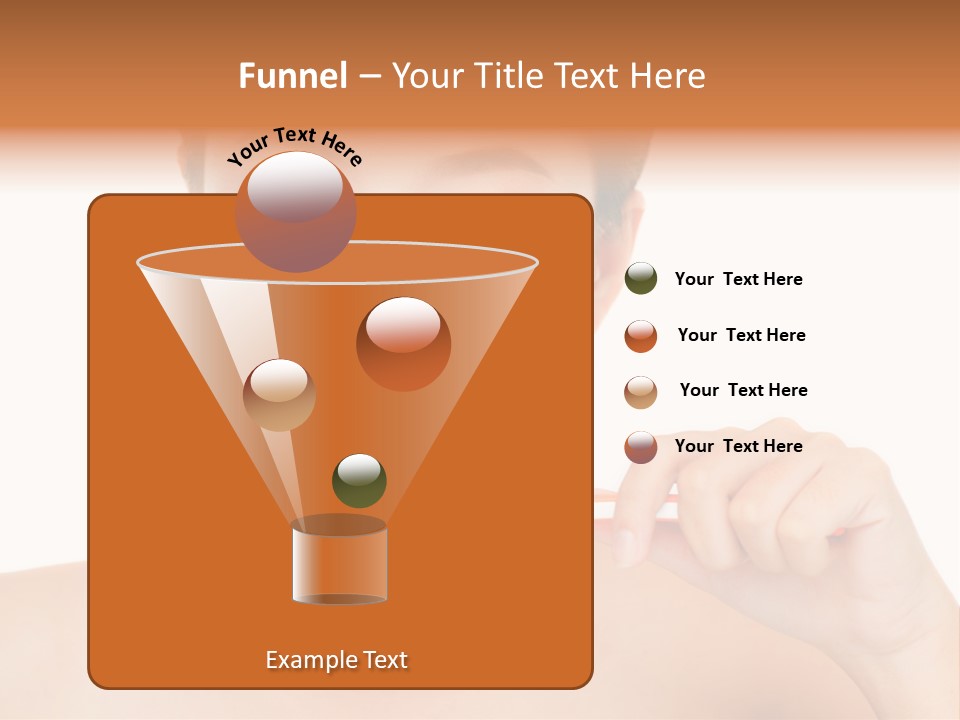 A Woman With A Toothbrush In Her Hand PowerPoint Template