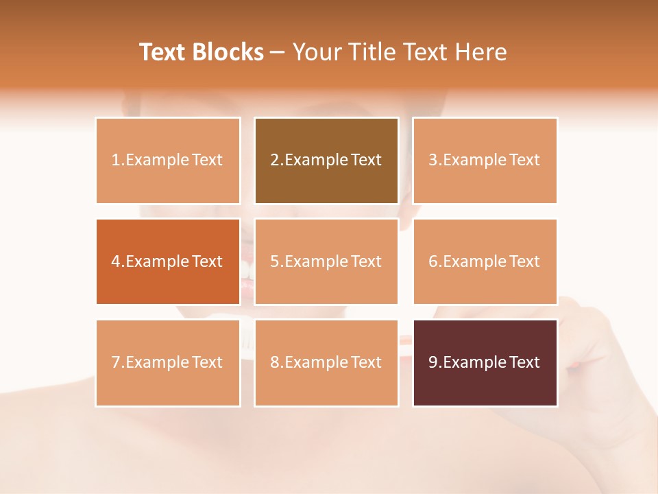 A Woman With A Toothbrush In Her Hand PowerPoint Template
