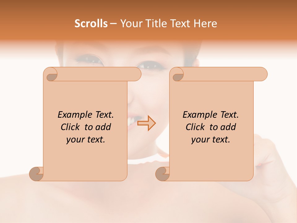 A Woman With A Toothbrush In Her Hand PowerPoint Template