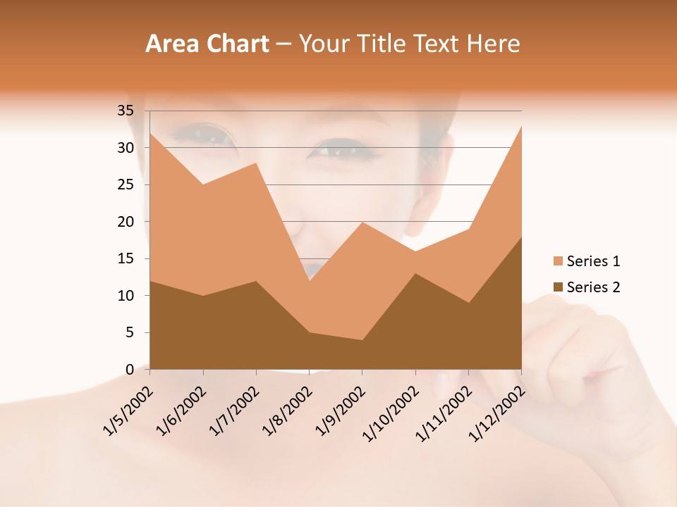 A Woman With A Toothbrush In Her Hand PowerPoint Template
