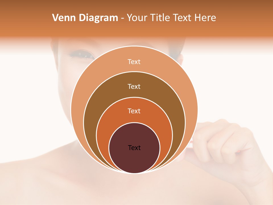 A Woman With A Toothbrush In Her Hand PowerPoint Template