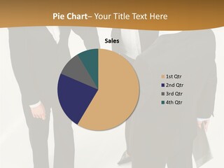A Group Of Business People Shaking Hands PowerPoint Template