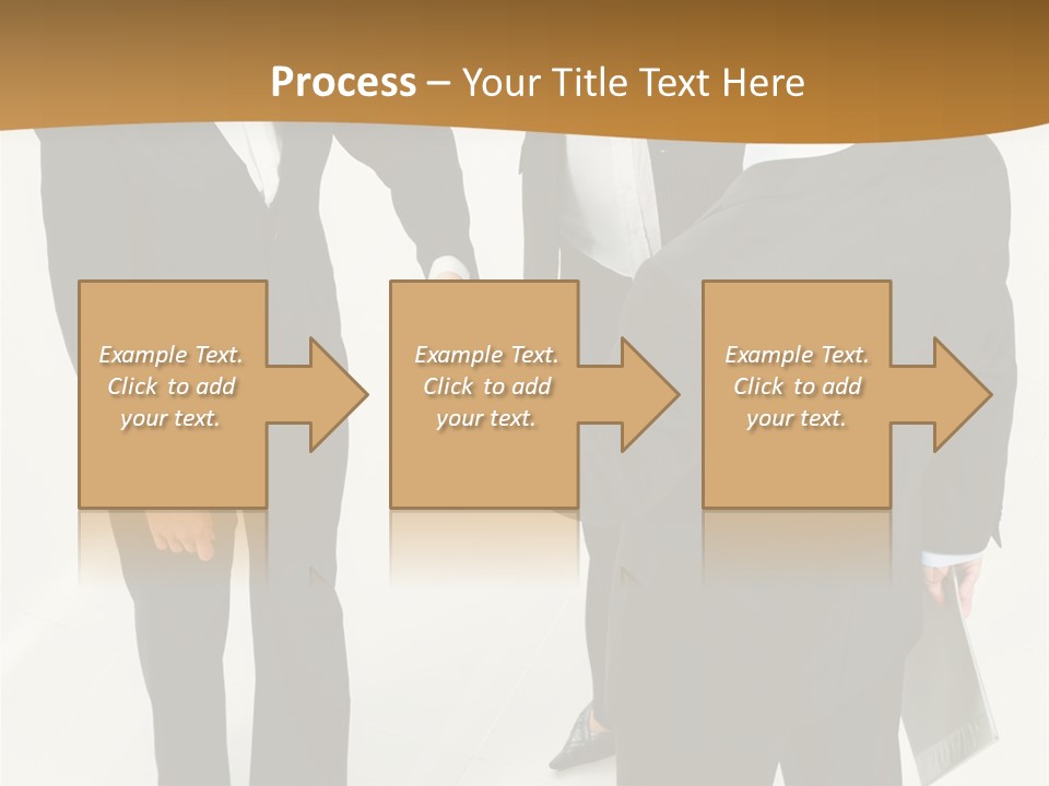 A Group Of Business People Shaking Hands PowerPoint Template