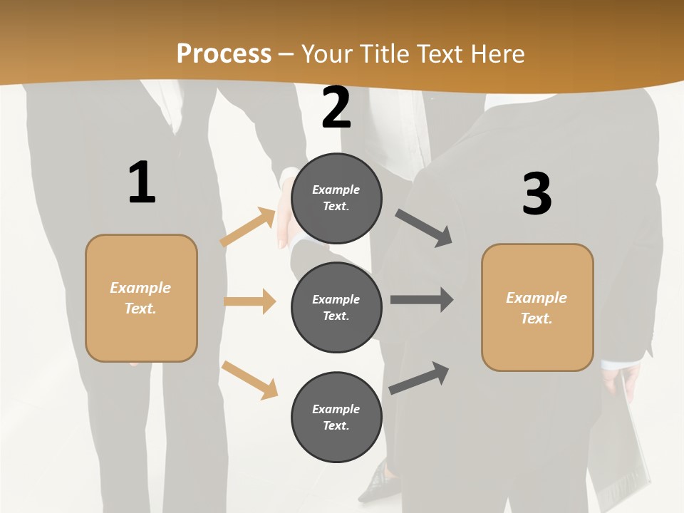 A Group Of Business People Shaking Hands PowerPoint Template