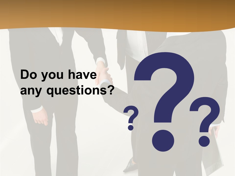 A Group Of Business People Shaking Hands PowerPoint Template