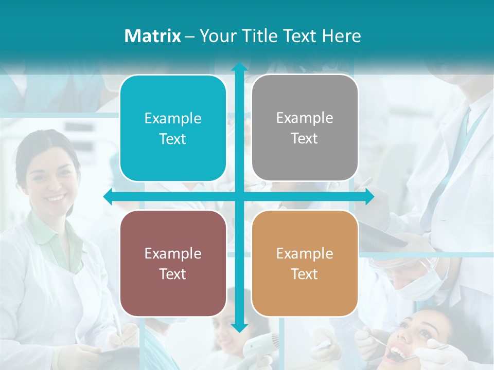 A Collage Of Photos Of A Dentist And A Patient PowerPoint Template