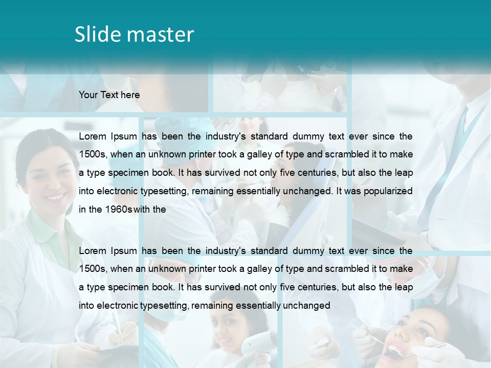 A Collage Of Photos Of A Dentist And A Patient PowerPoint Template