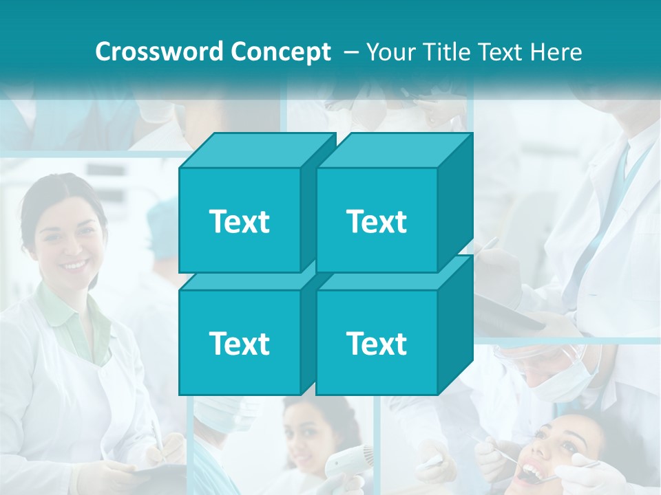 A Collage Of Photos Of A Dentist And A Patient PowerPoint Template
