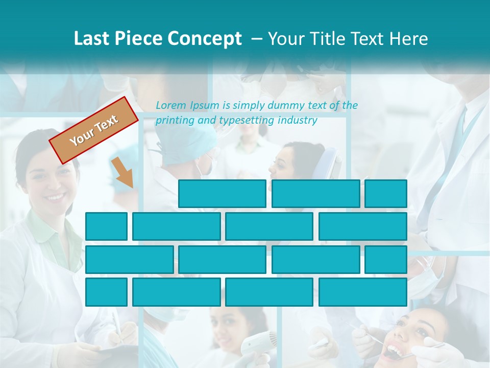 A Collage Of Photos Of A Dentist And A Patient PowerPoint Template