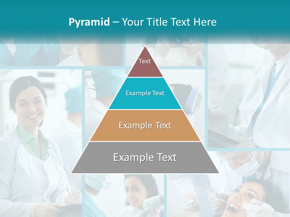 A Collage Of Photos Of A Dentist And A Patient PowerPoint Template