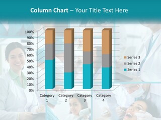 A Collage Of Photos Of A Dentist And A Patient PowerPoint Template