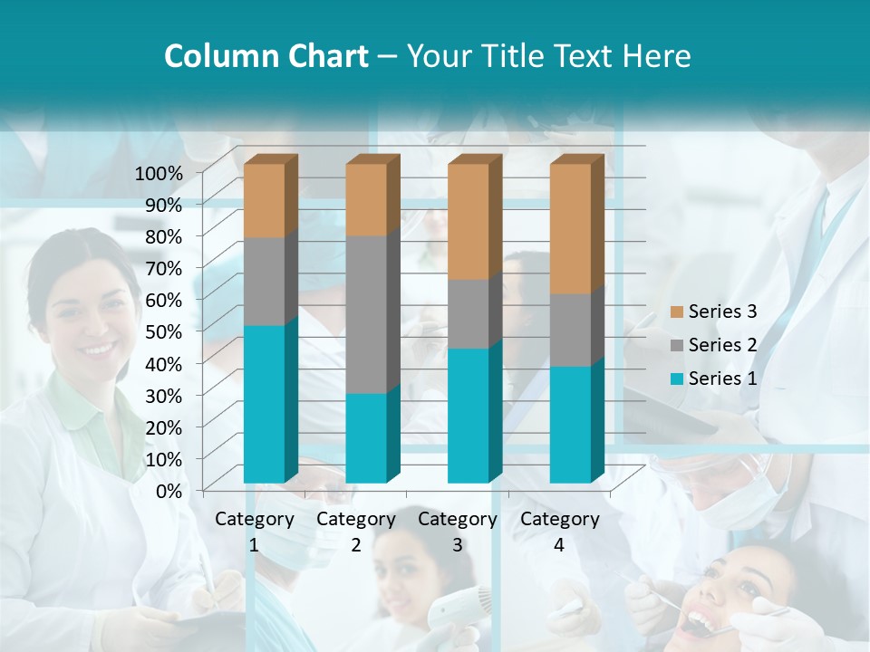A Collage Of Photos Of A Dentist And A Patient PowerPoint Template