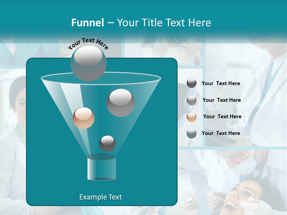 A Collage Of Photos Of A Dentist And A Patient PowerPoint Template