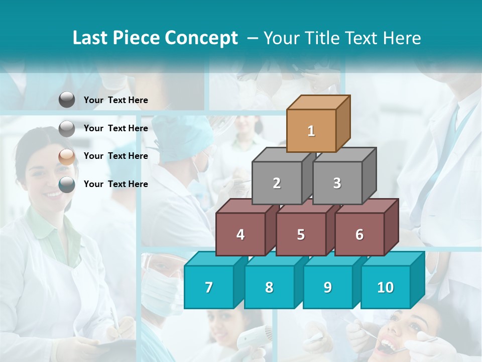 A Collage Of Photos Of A Dentist And A Patient PowerPoint Template