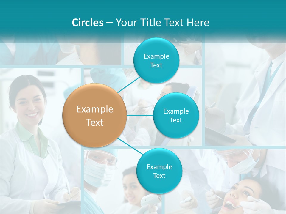 A Collage Of Photos Of A Dentist And A Patient PowerPoint Template