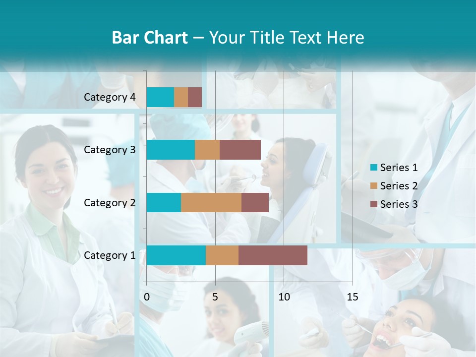 A Collage Of Photos Of A Dentist And A Patient PowerPoint Template
