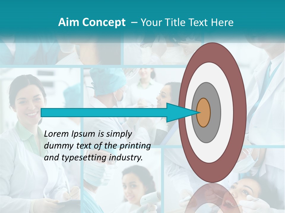A Collage Of Photos Of A Dentist And A Patient PowerPoint Template
