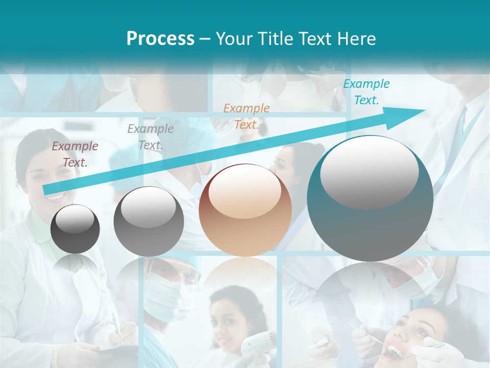 A Collage Of Photos Of A Dentist And A Patient PowerPoint Template