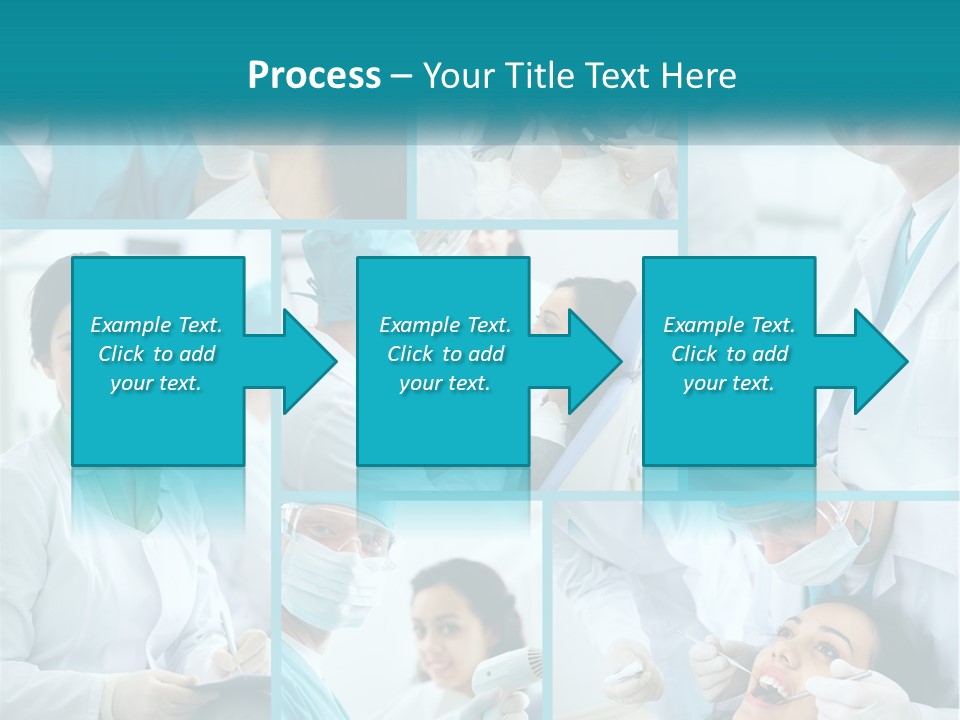 A Collage Of Photos Of A Dentist And A Patient PowerPoint Template