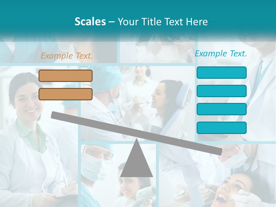 A Collage Of Photos Of A Dentist And A Patient PowerPoint Template