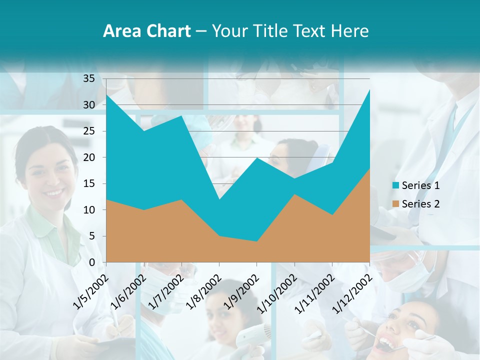 A Collage Of Photos Of A Dentist And A Patient PowerPoint Template