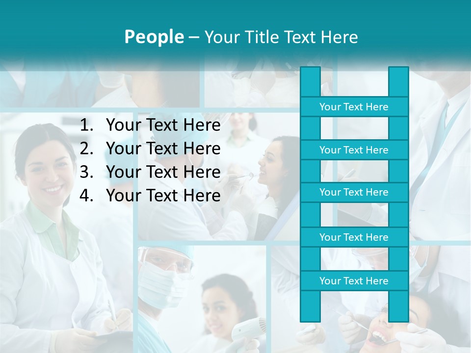 A Collage Of Photos Of A Dentist And A Patient PowerPoint Template