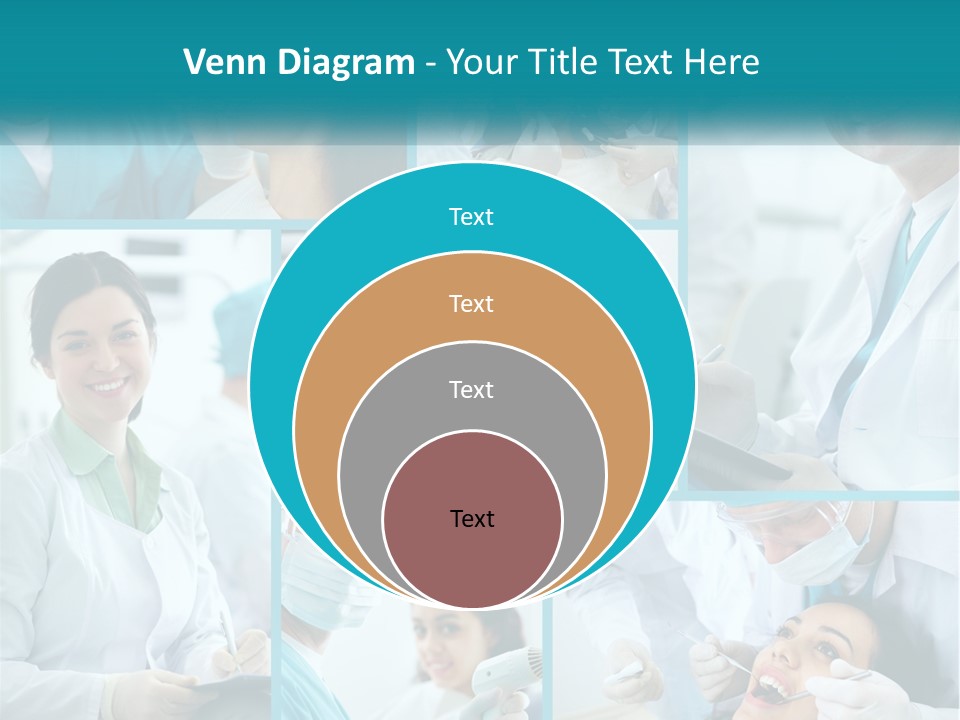 A Collage Of Photos Of A Dentist And A Patient PowerPoint Template