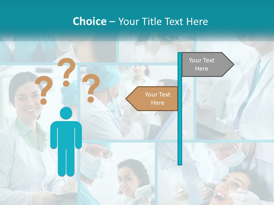 A Collage Of Photos Of A Dentist And A Patient PowerPoint Template