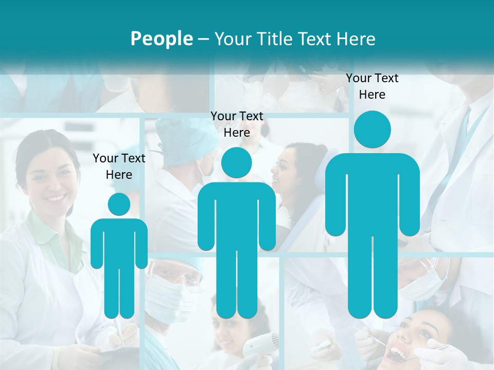 A Collage Of Photos Of A Dentist And A Patient PowerPoint Template
