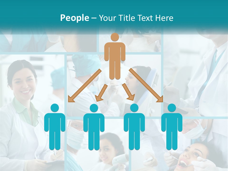 A Collage Of Photos Of A Dentist And A Patient PowerPoint Template