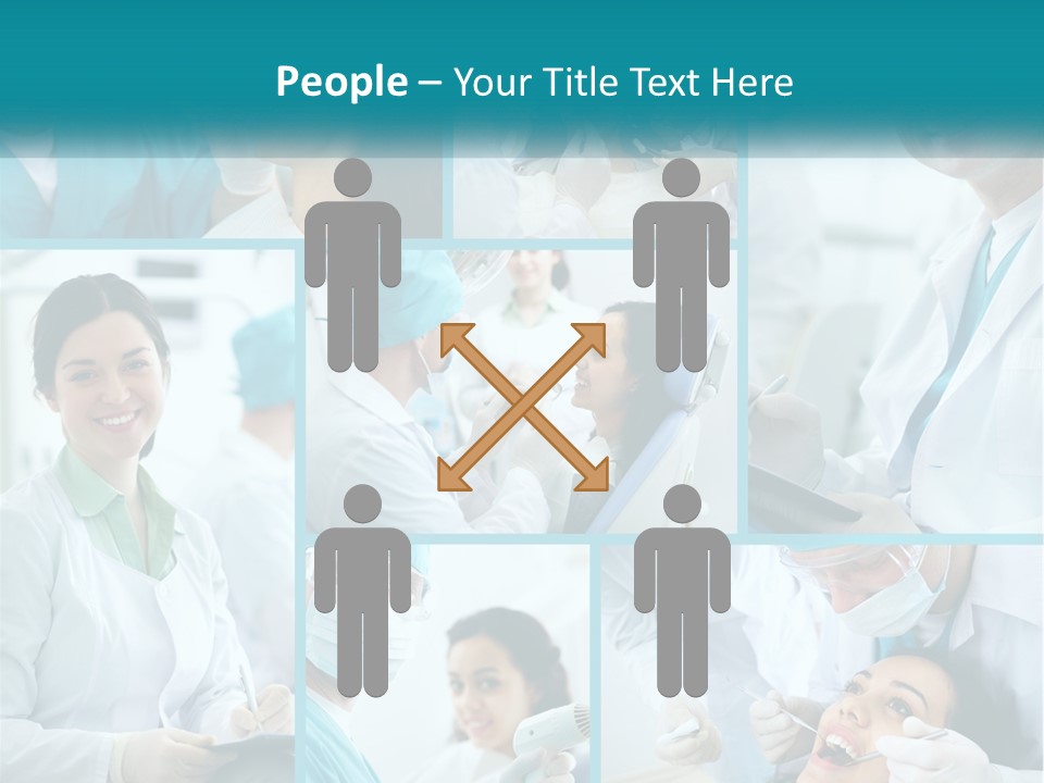 A Collage Of Photos Of A Dentist And A Patient PowerPoint Template