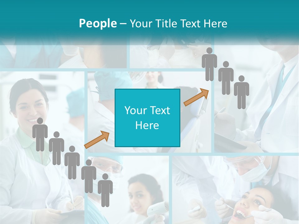 A Collage Of Photos Of A Dentist And A Patient PowerPoint Template