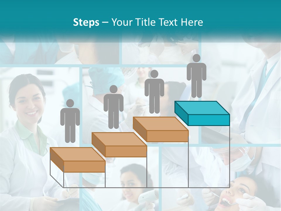 A Collage Of Photos Of A Dentist And A Patient PowerPoint Template