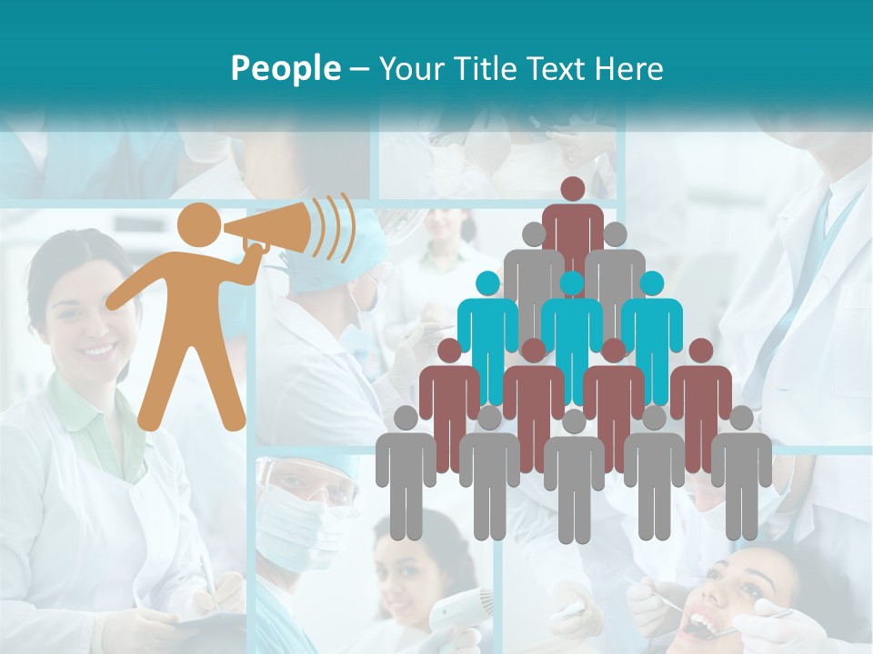 A Collage Of Photos Of A Dentist And A Patient PowerPoint Template