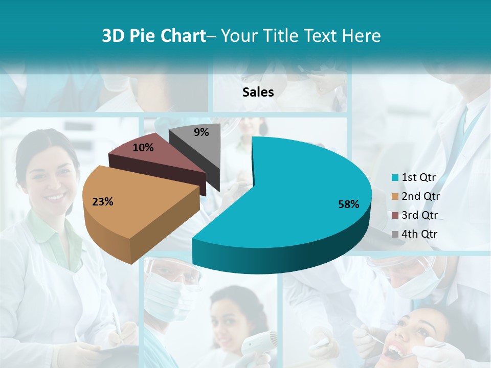 A Collage Of Photos Of A Dentist And A Patient PowerPoint Template