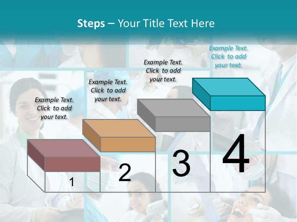A Collage Of Photos Of A Dentist And A Patient PowerPoint Template