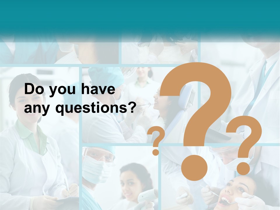 A Collage Of Photos Of A Dentist And A Patient PowerPoint Template