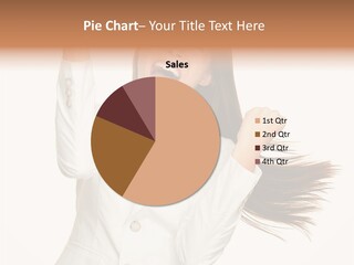 A Woman With Her Hair In The Air PowerPoint Template