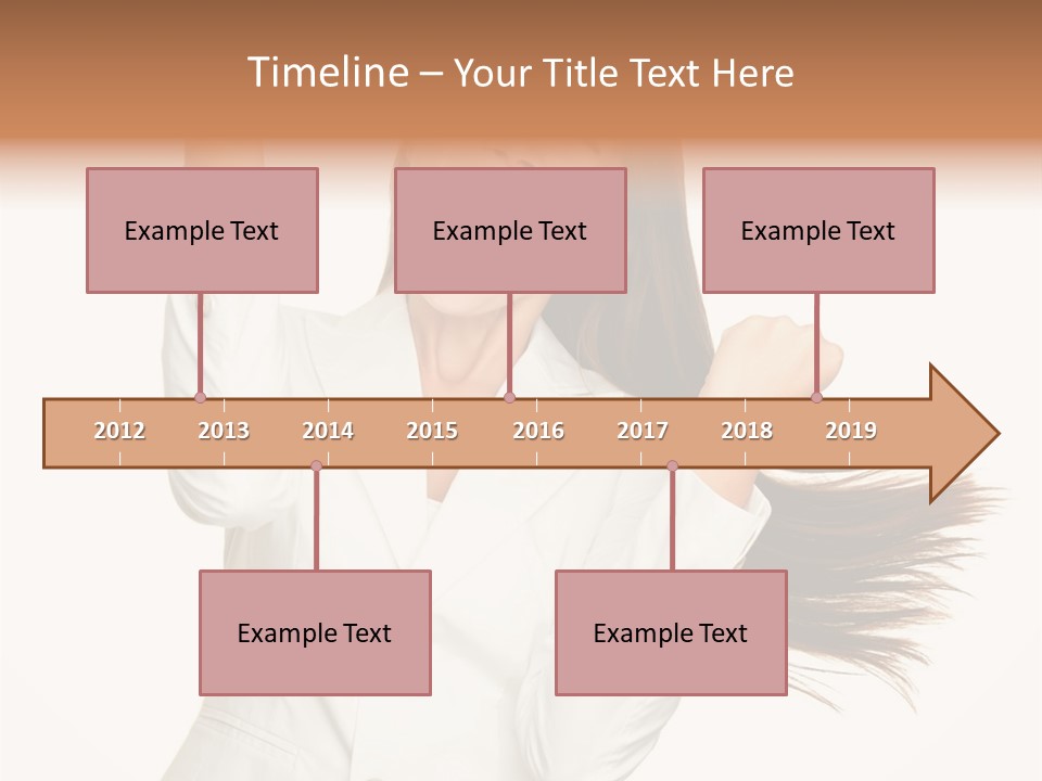 A Woman With Her Hair In The Air PowerPoint Template