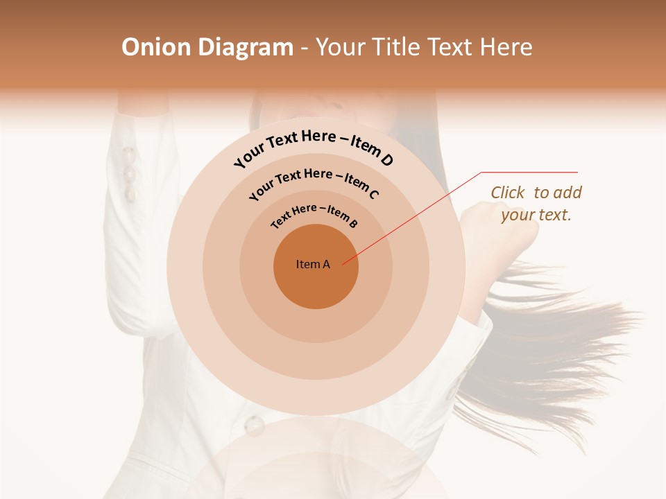A Woman With Her Hair In The Air PowerPoint Template