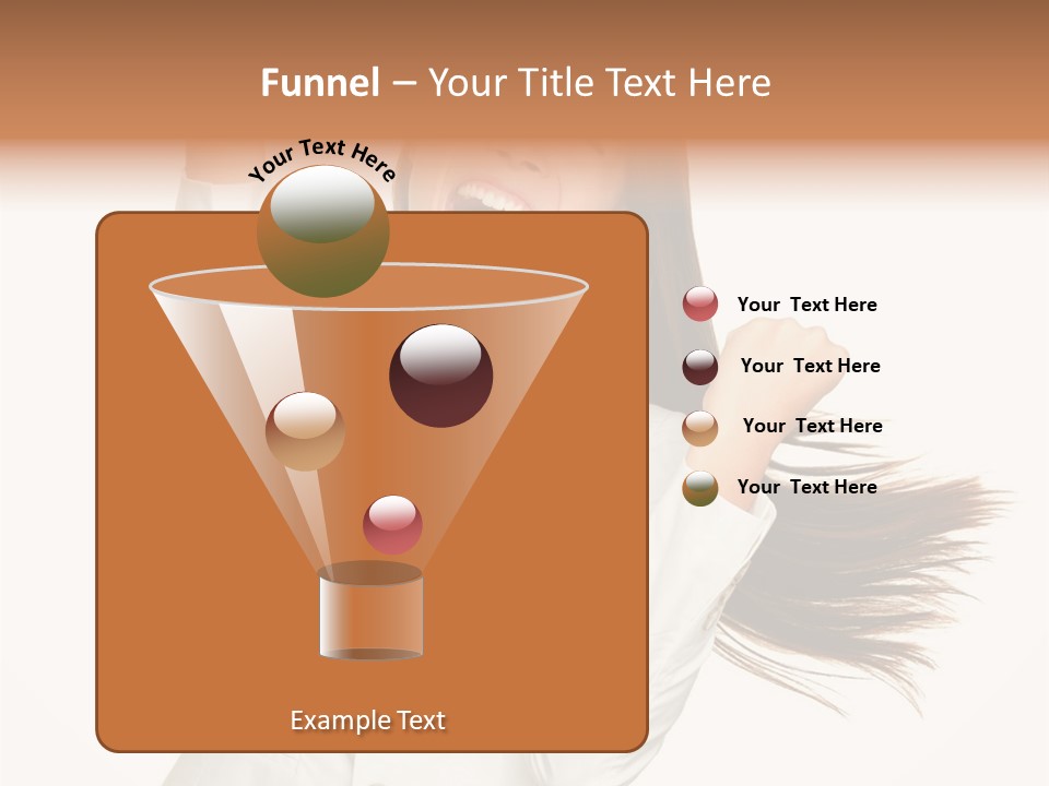 A Woman With Her Hair In The Air PowerPoint Template