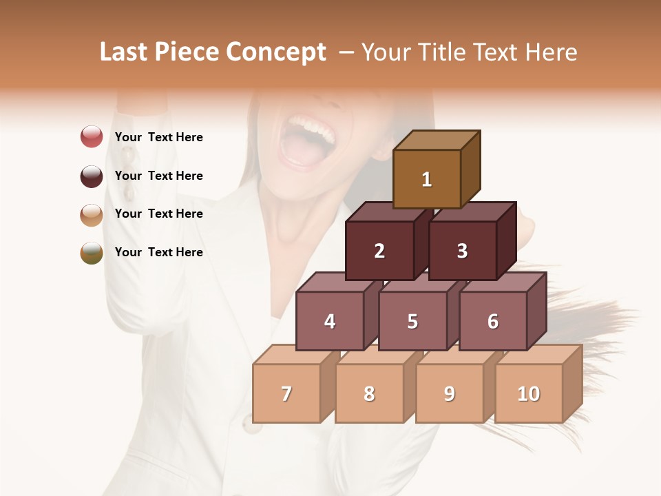 A Woman With Her Hair In The Air PowerPoint Template