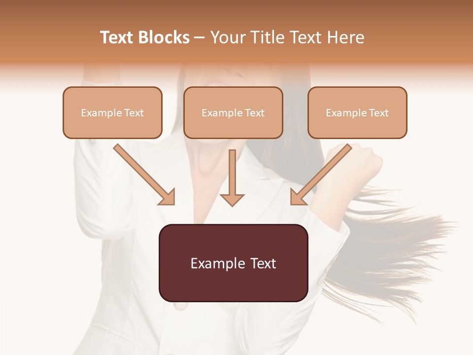 A Woman With Her Hair In The Air PowerPoint Template